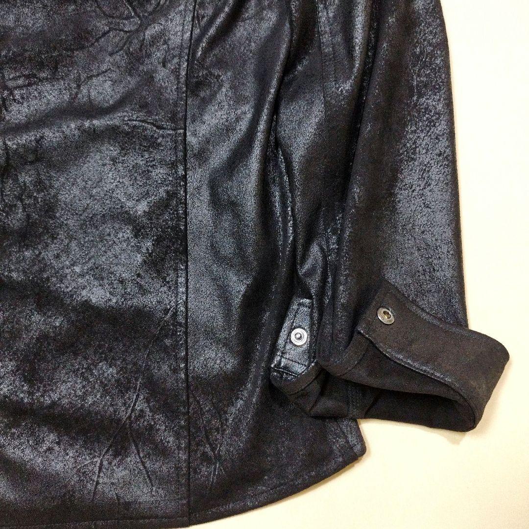 トルネードマート マイクロフェイクスエードライダースジャケット ムラ