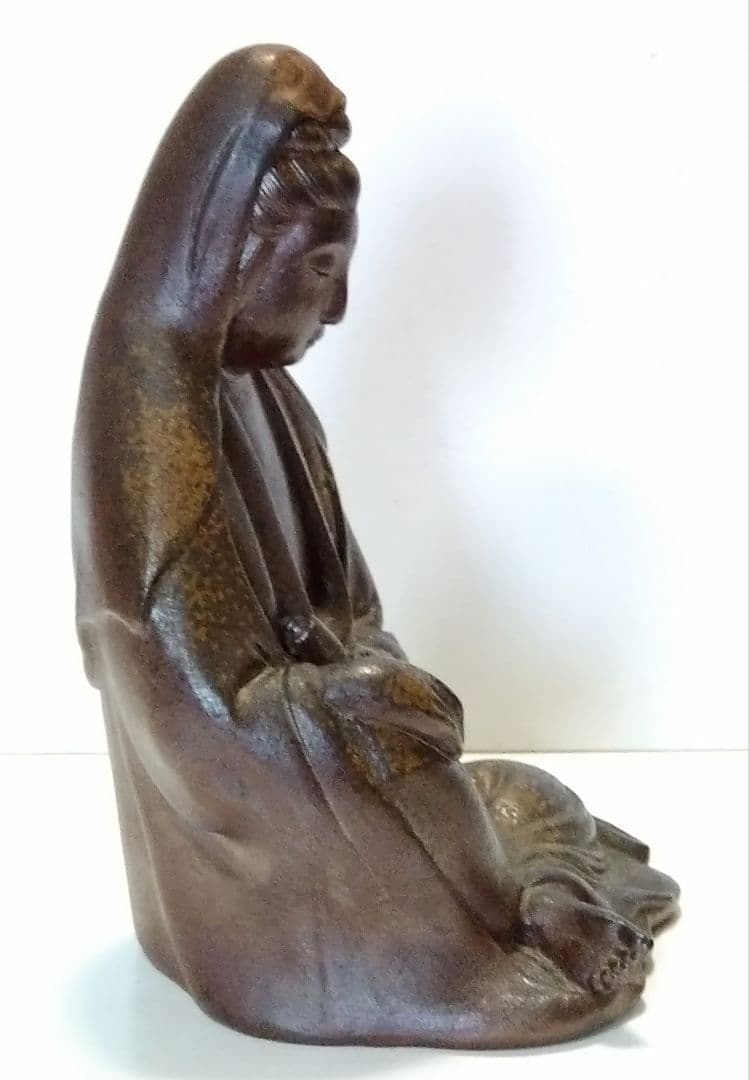 備前焼 木村桃山作 観音菩薩坐像