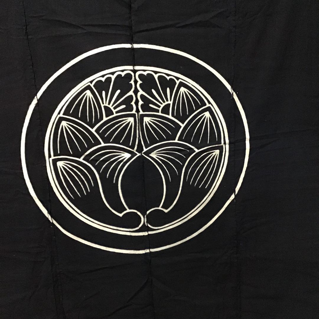 古布藍染め木綿布団表地、４１０