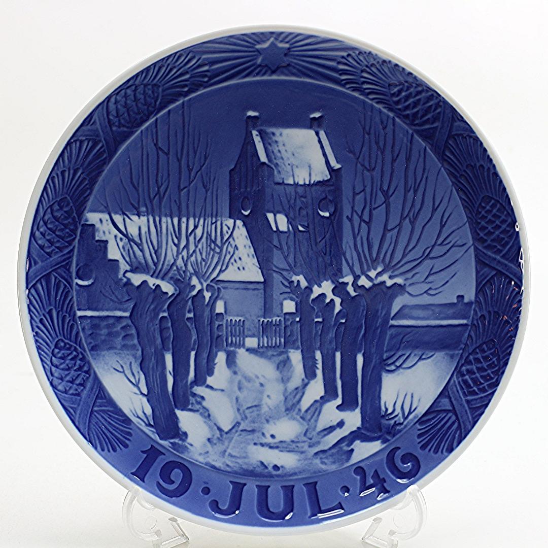 1946年 「村の教会」 イヤープレート ロイヤルコペンハーゲン 北欧 の陶器