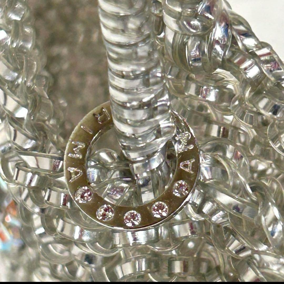 【極美品】ANTEPRIMA　アンテプリマ　ワイヤーバッグ　シルバー リボン