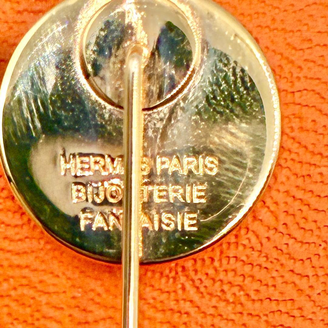 極美品】HERMES エルメス コロゾ ピンブローチ 馬 ゴールド 箱付き