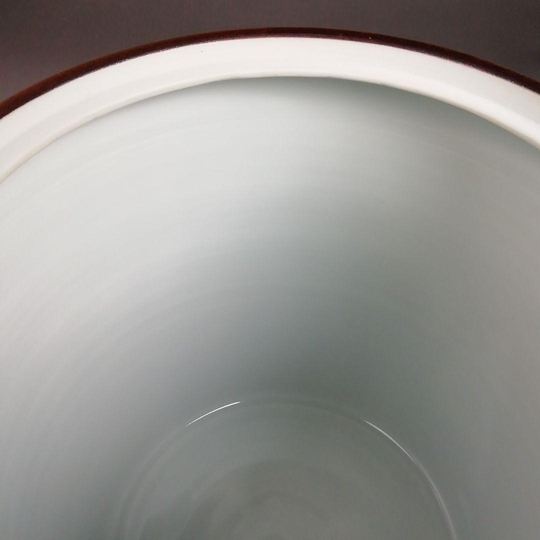 Ｔ９５３　皆具　『染付　桶側』『平安　橋本龍岳 造』　共箱　茶道具