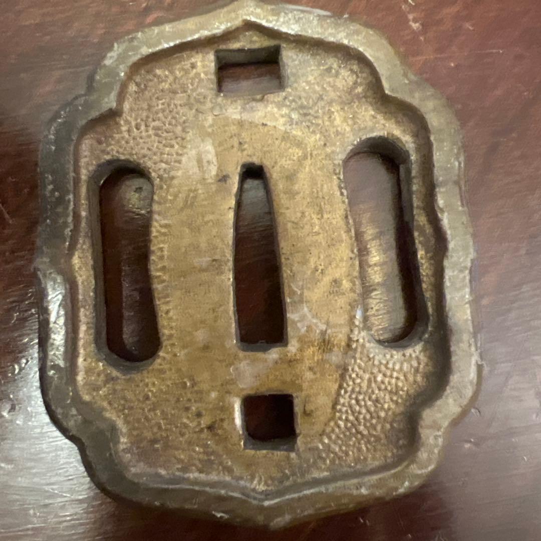 大日本帝国 陸軍 九五式軍刀 下士官軍刀 曹長刀 初期型 真鍮製 極厚 鐔 鍔