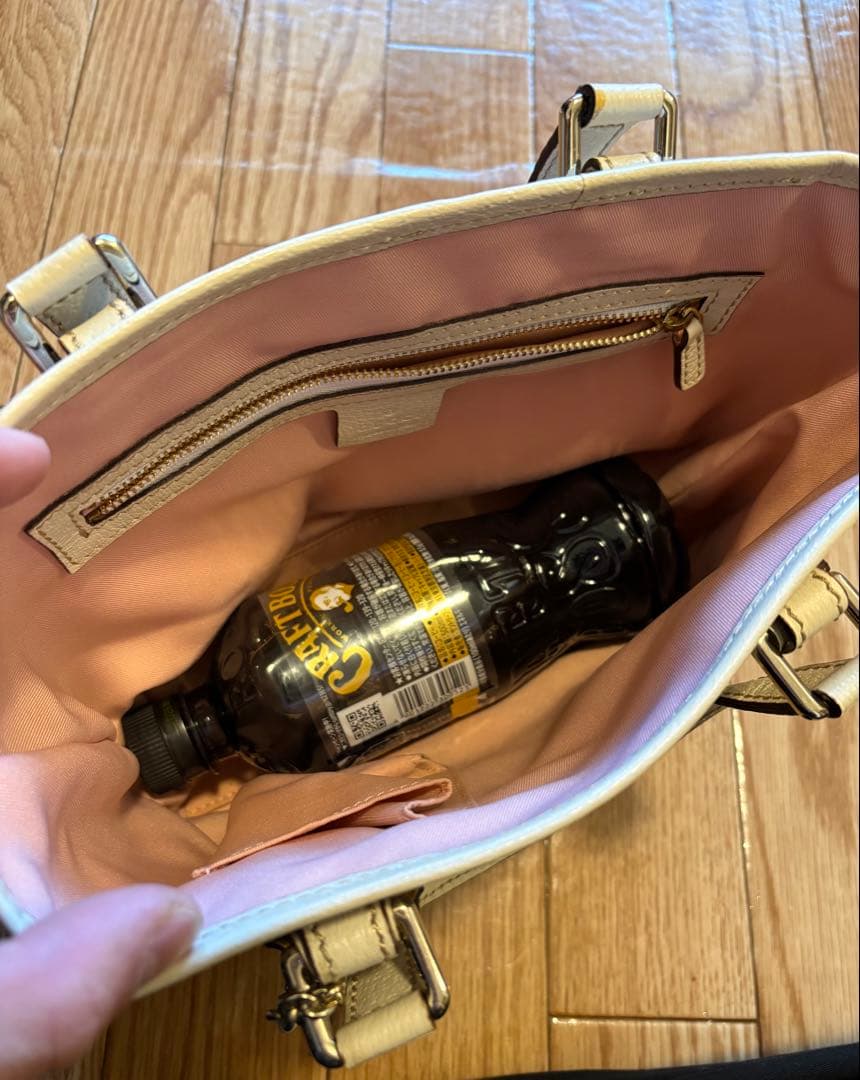 GUCCI シェリーライン ハンドバッグ ミニ ピンク チャーム付き