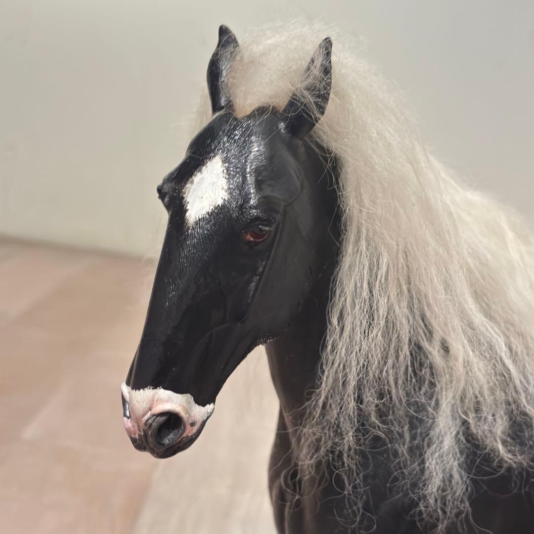 リアル BIGサイズ 馬 シャイヤー 輓馬 フィギュア - メルカリ