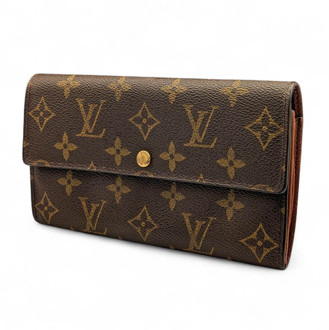 美品】ルイヴィトン ポシェット ポルトモネ クレディ モノグラム 長