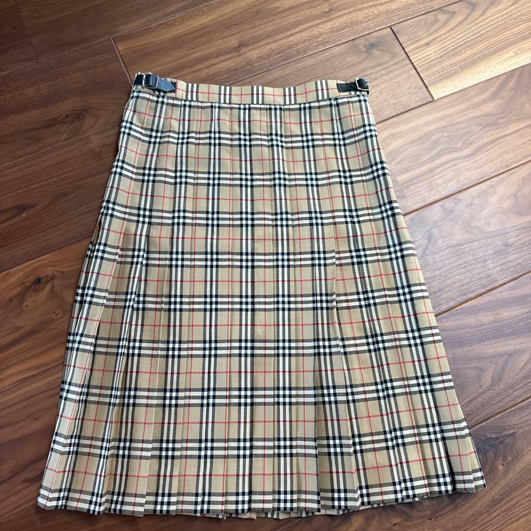 【虎】BURBERRYLondon バーバリーロンドン　チェック柄スカート