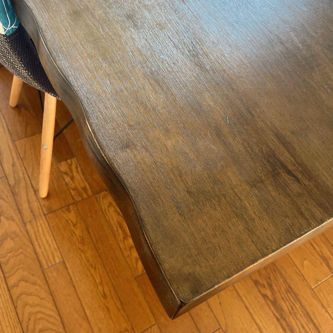 美品】ナチュラルウッド ダイニングテーブル 幅190cm 6人~8人