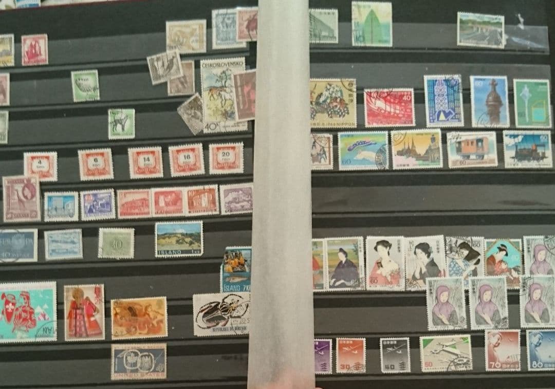 438) 使用済み切手 国内-外国