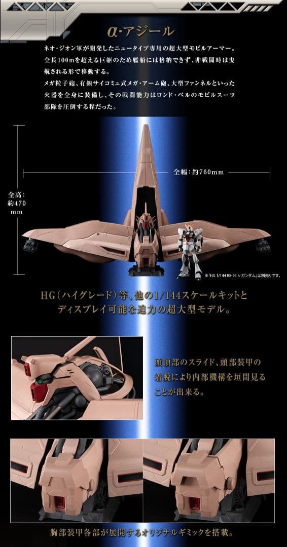 マシンビルド 機動戦士ガンダム 逆襲のシャア α・アジール