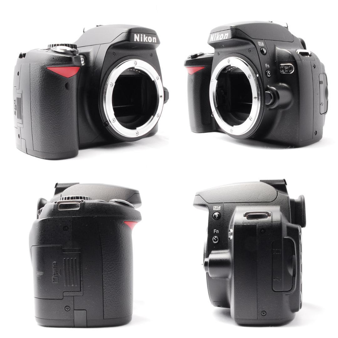 初心者おすすめ❤️Nikon D60✨一眼レフカメラ✨手ぶれ補正付Wレンズ