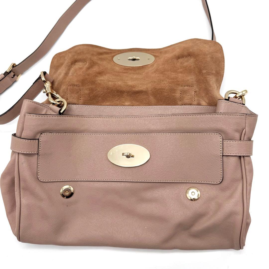 Mulberry アレクサ ショルダーバッグ 2way ブラウン サーモンピンク