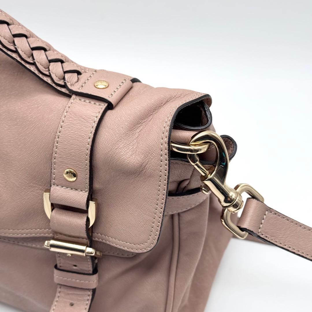 Mulberry アレクサ ショルダーバッグ 2way ブラウン サーモンピンク