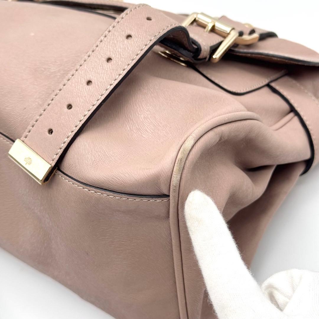Mulberry アレクサ ショルダーバッグ 2way ブラウン サーモンピンク