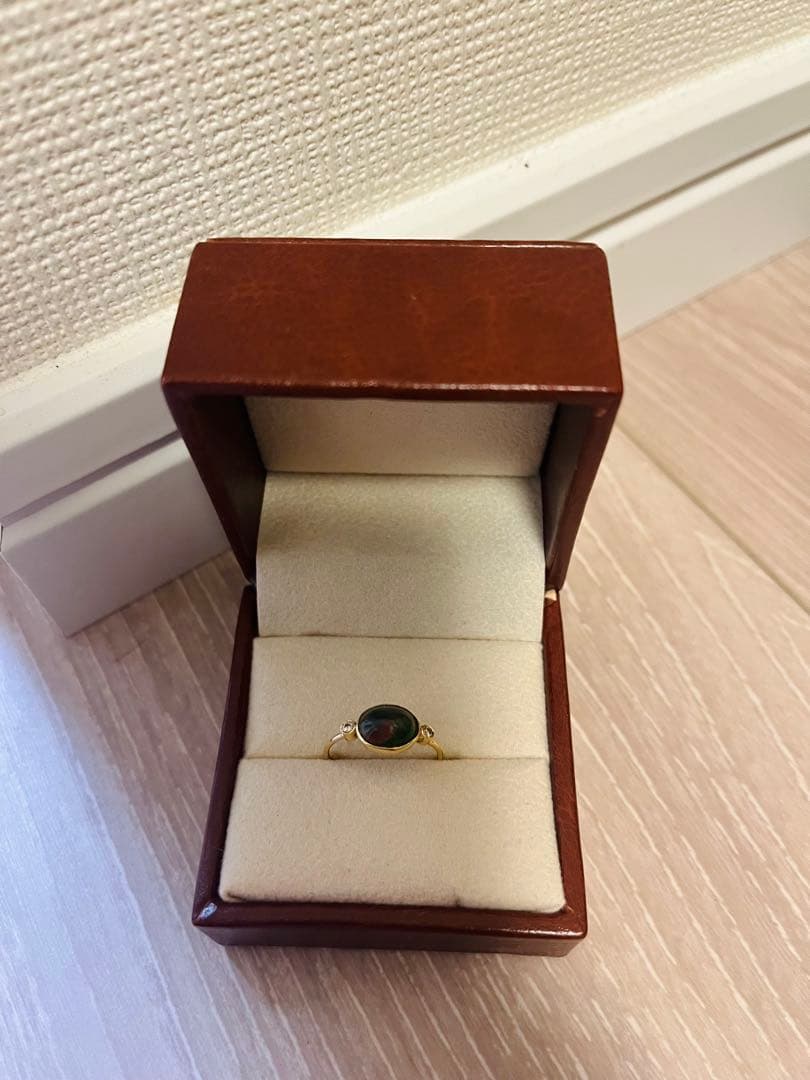 み*み様 ブラックオパール　ダイヤモンド　リング