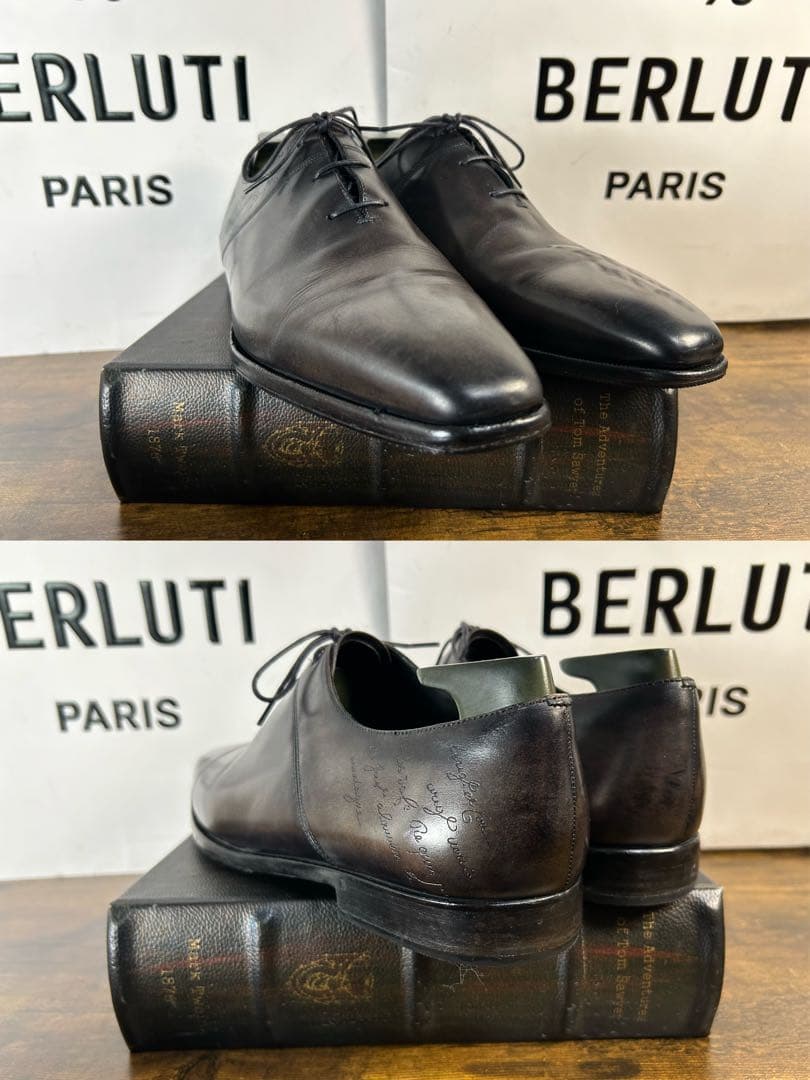 35万円　Berluti スカーズ アレッサンドロ　スクリット　シューズ　8.5