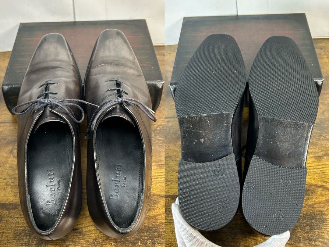 35万円　Berluti スカーズ アレッサンドロ　スクリット　シューズ　8.5