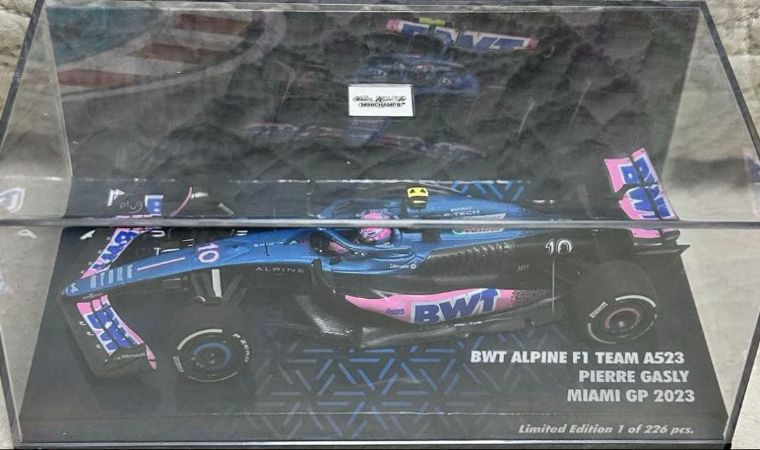 ミニチャンプス1/43 アルピーヌ A523 ガスリー2023マイアミ8位
