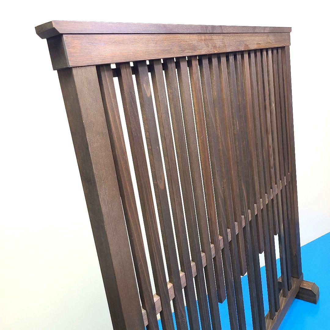 No8118【レトロ調】縦格子 衝立、パーテーション、間仕切り【吹き抜け