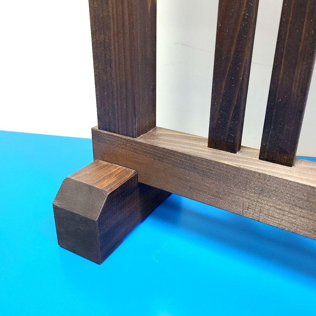 No8118【レトロ調】縦格子 衝立、パーテーション、間仕切り【吹き抜け