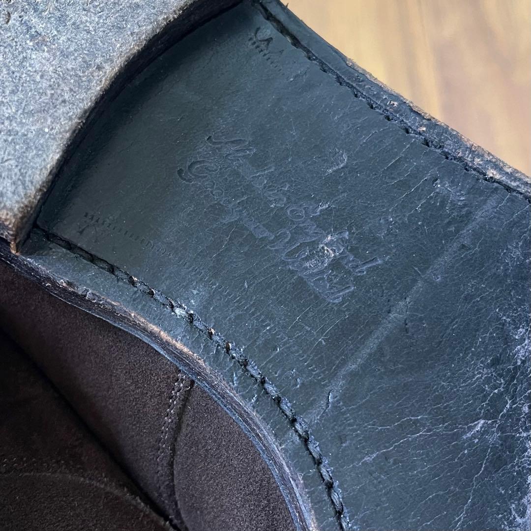 JOSERH CHEANEY ＆SONS ダークブラウン スエード　ブローグ