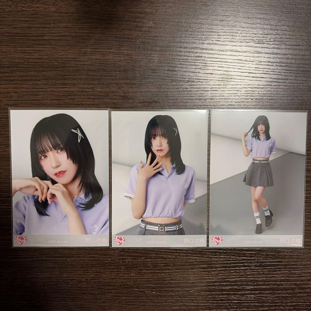 イコラブ 野口衣織 生写真 個別ポロシャツ コンプ - メルカリ