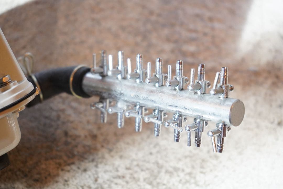 Yasunaga AP-40P エアポンプ 100W 14分岐コック付き 安永