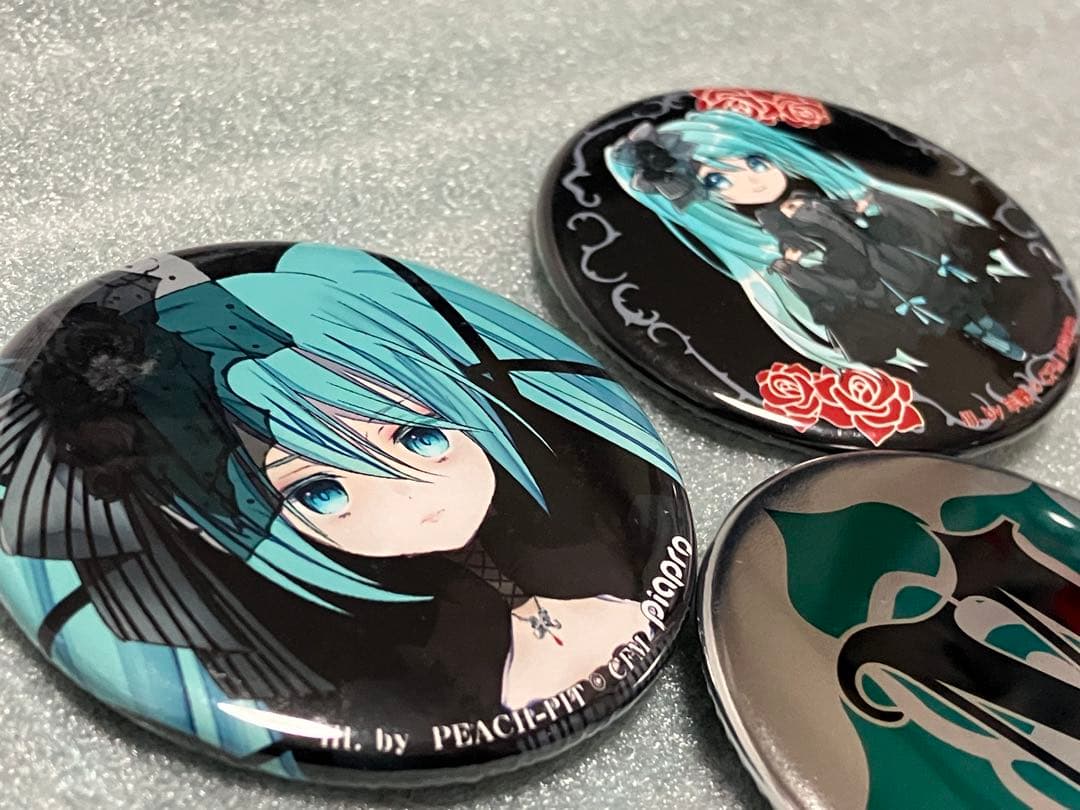 初音ミク 缶バッジ 3種セット 渋谷マルイ ヴァンパイア・フェス