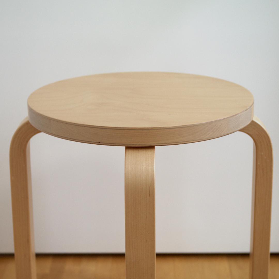Artek Stool E60 バーチ 四本脚 アアルト アルテック スツール