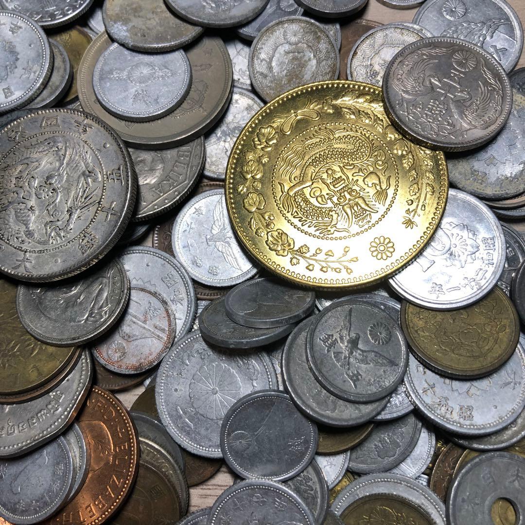 Z古銭まとめて 1.2KG 日本古銭 銅貨 大量 近代 硬貨 貨幣 雑銭中国