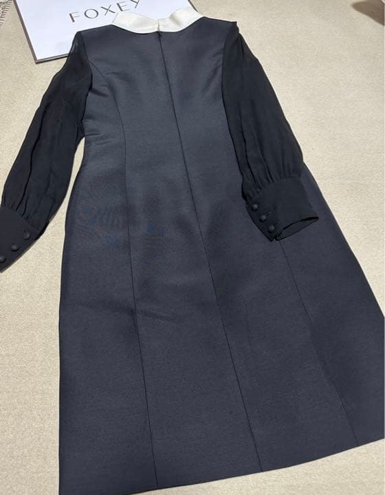 FOXEY フォクシー ワンピース ブローチ付 フォクシー クリスタル