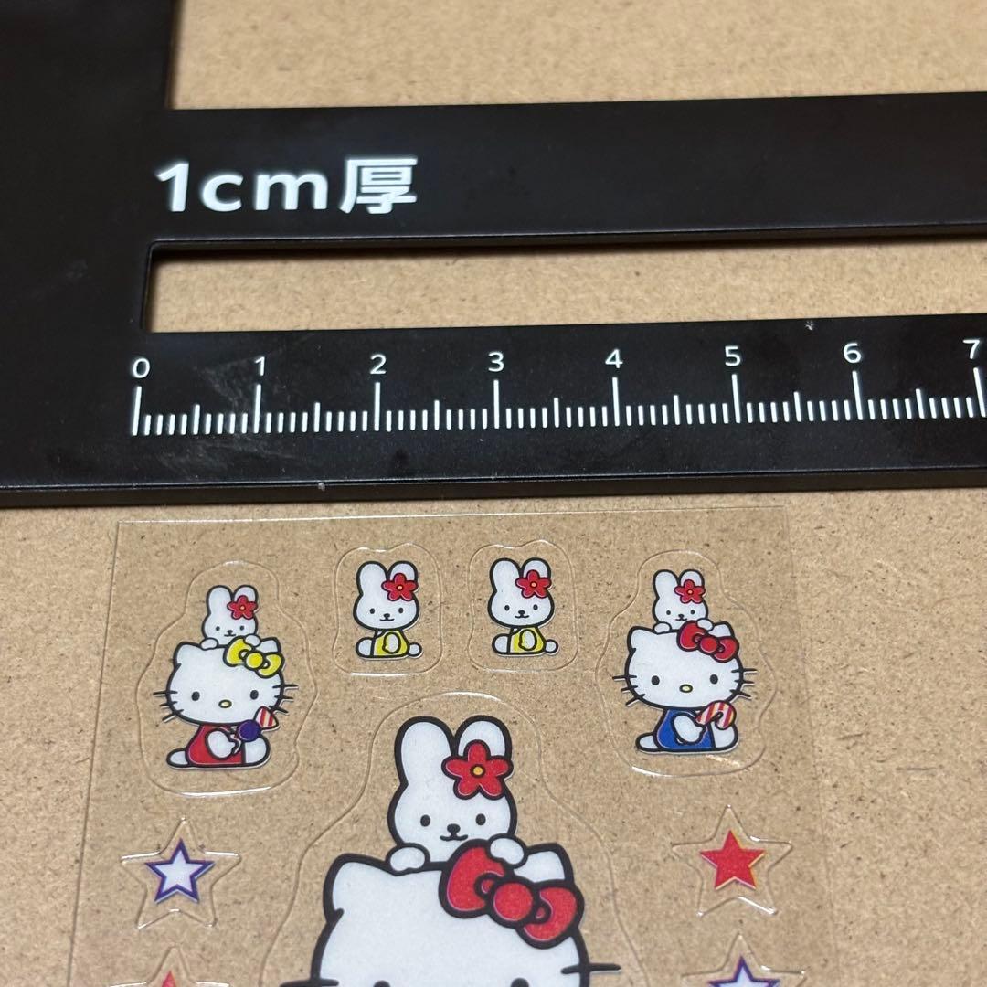 レア! ハローキティ タイル風シール トロピカル シール 平成レトロ