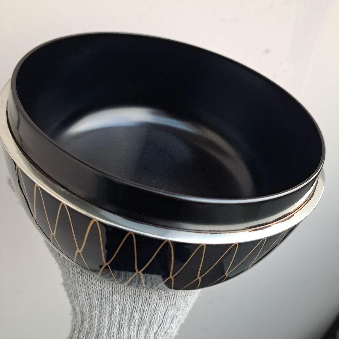 【京都平安　象彦　黒網目\"食籠】　天然木製　未使用/長期保管品