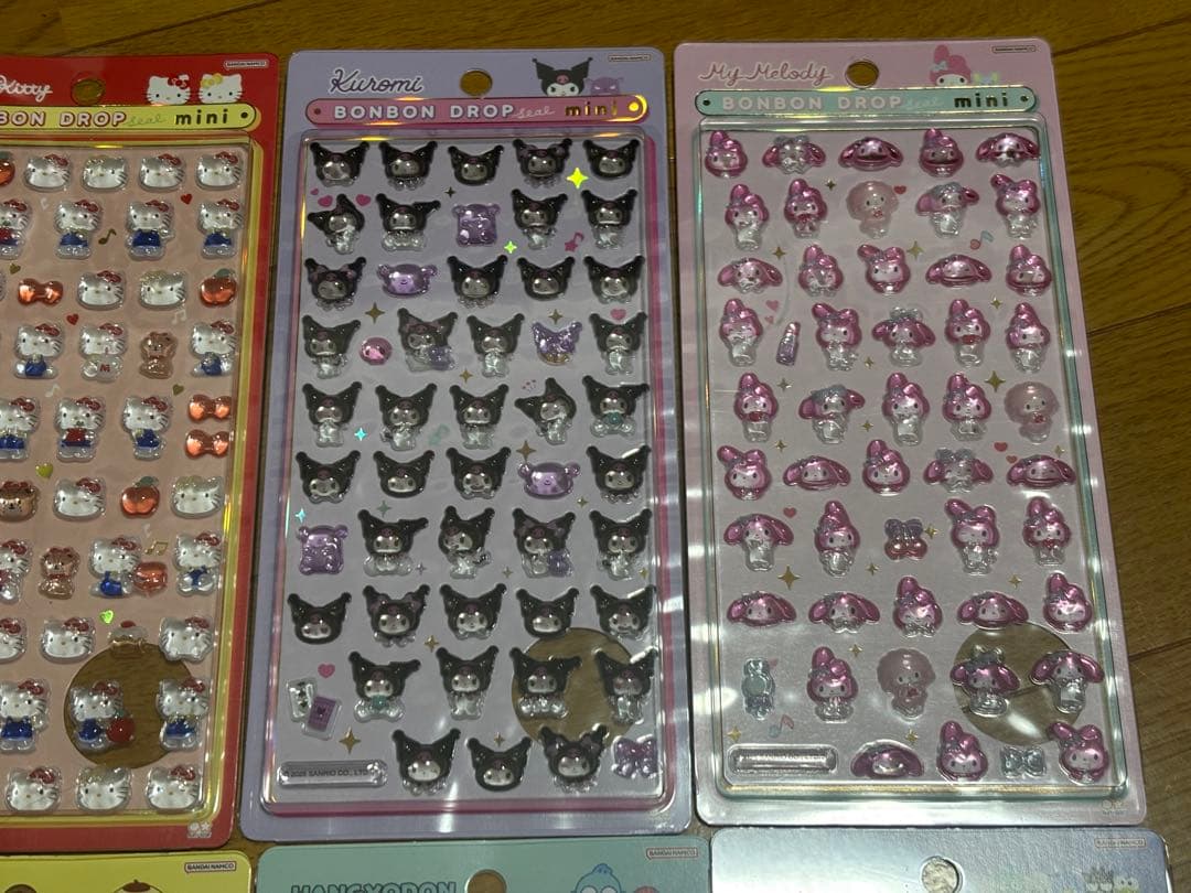 【正規品】サンリオ ボンボンドロップシールミニ 6枚セット
