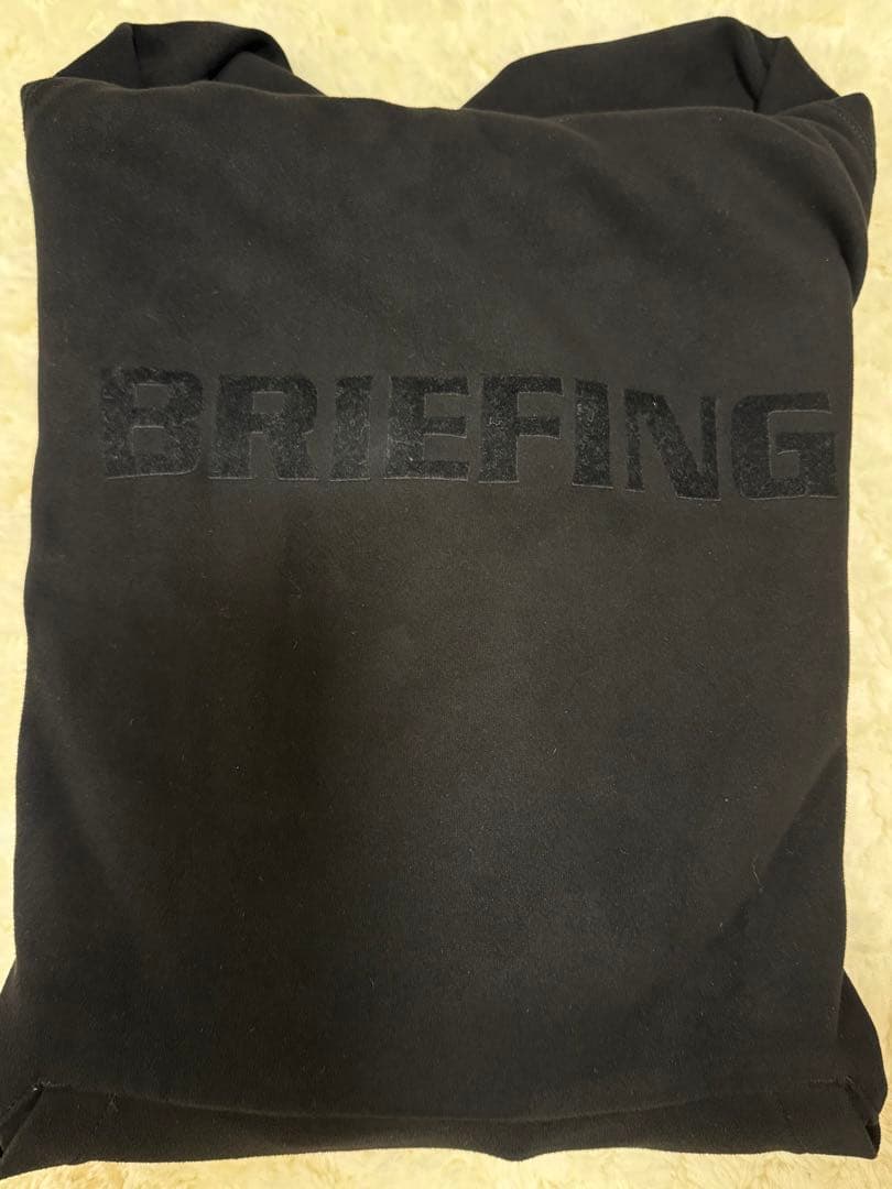 BRIEFING ブラック フード付きトレーナー　サイズM