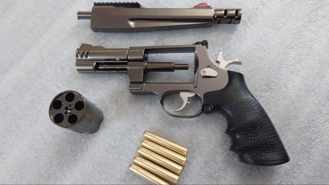 1:2サイズ　ミニチュアガン　S＆W　M500 銃身✕2