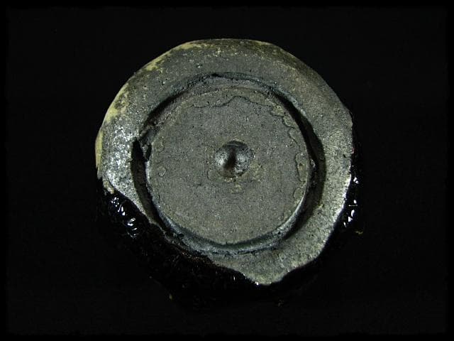 石井隆寛 黒釉 ぐい呑 師 隠崎隆一 茶道具 酒器   c652