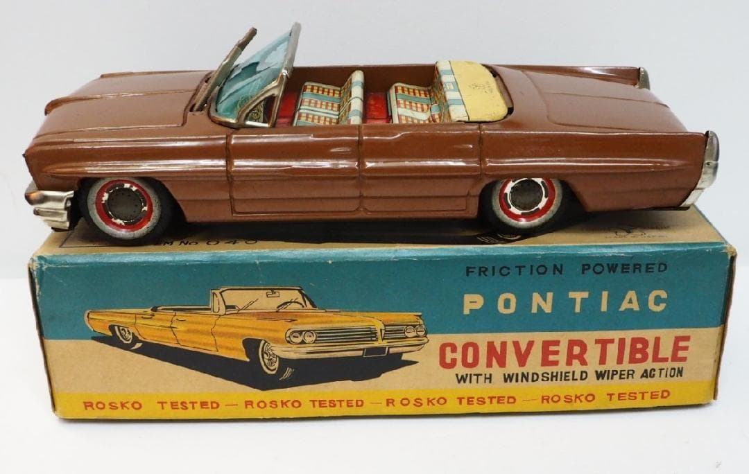 Rosko toyポンティアック コンバーチブル ワイパーアクションtinブリキ