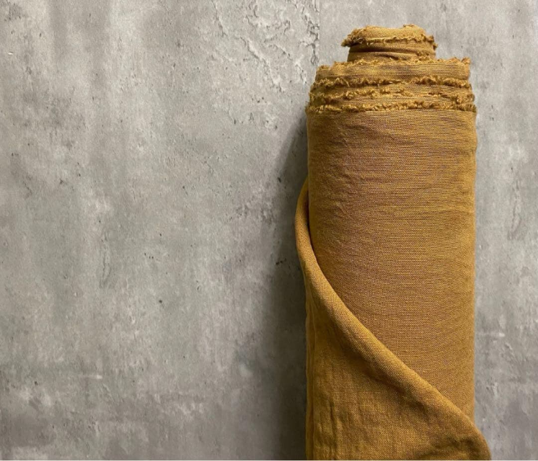 nasuvi＊ハンドメイド＊サフィランフランスリネン　スリムもんぺパンツＬ