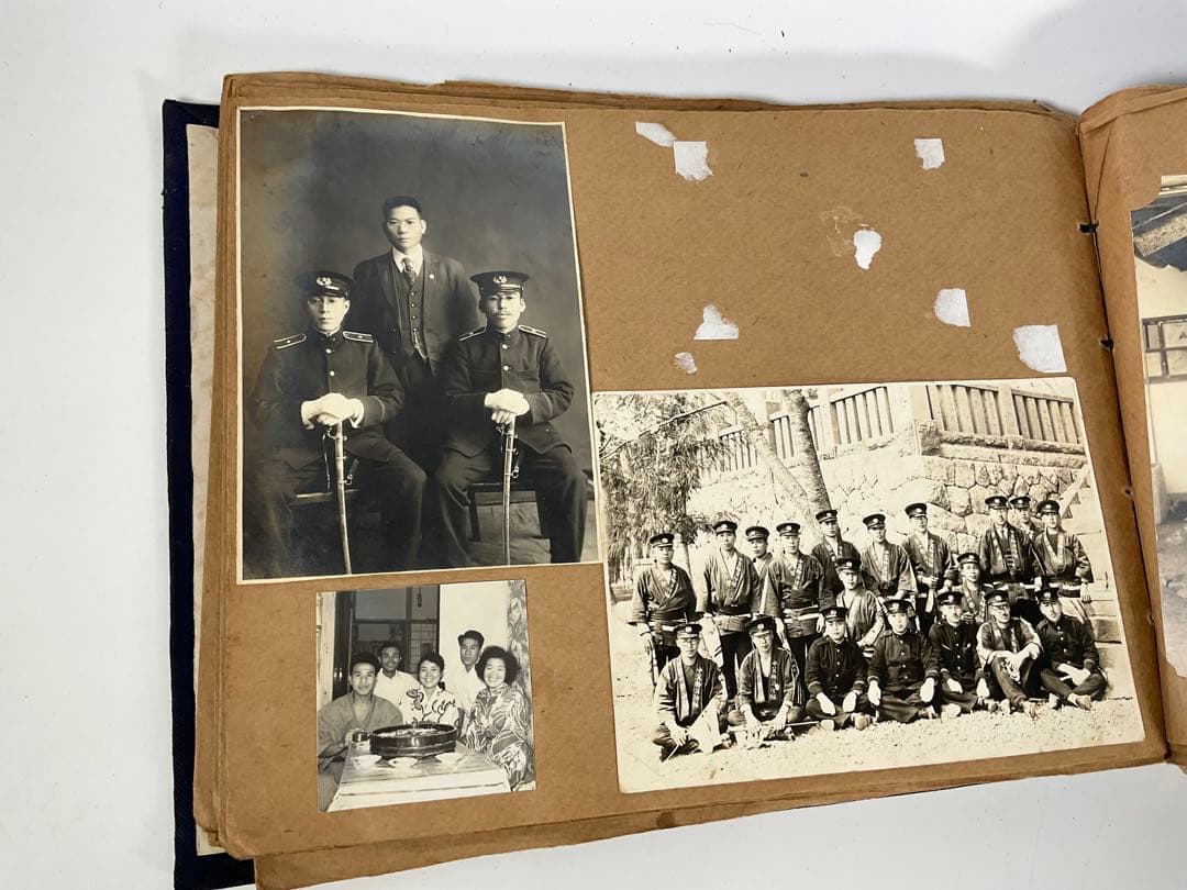 軍隊　軍人　戦争　旧日本軍　家族写真　まとめて軍隊アルバム　古写真　写真帖