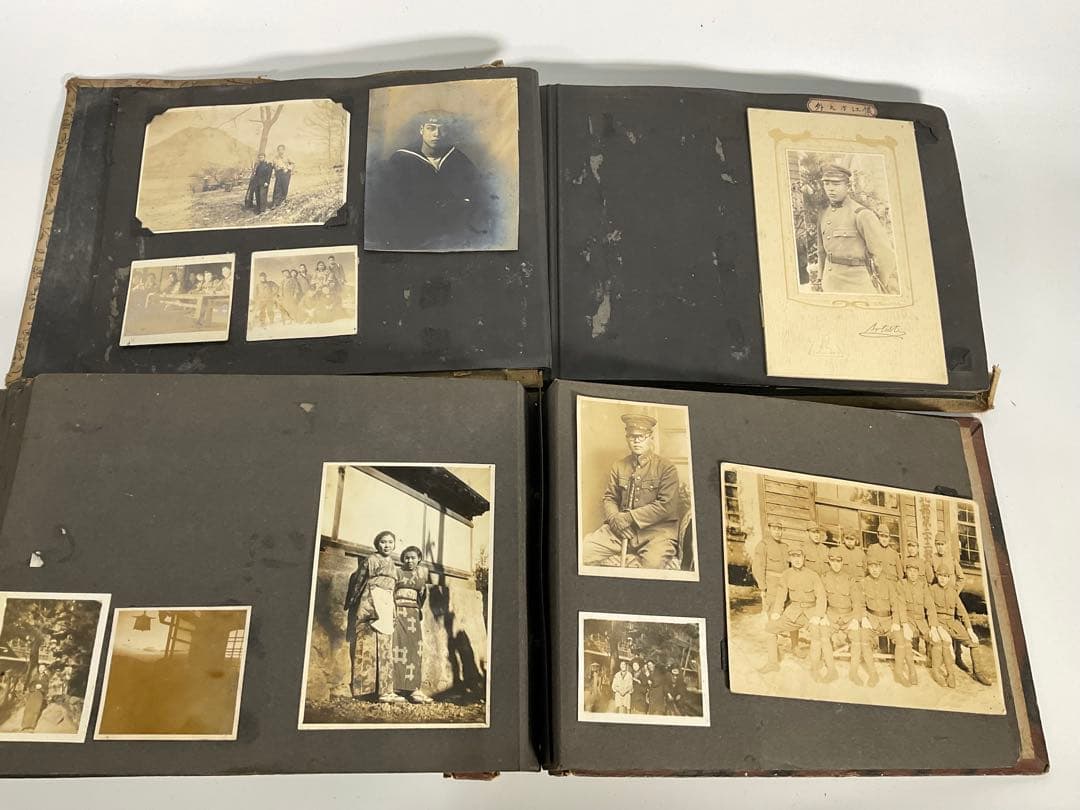 軍隊　軍人　戦争　旧日本軍　家族写真　まとめて軍隊アルバム　古写真　写真帖