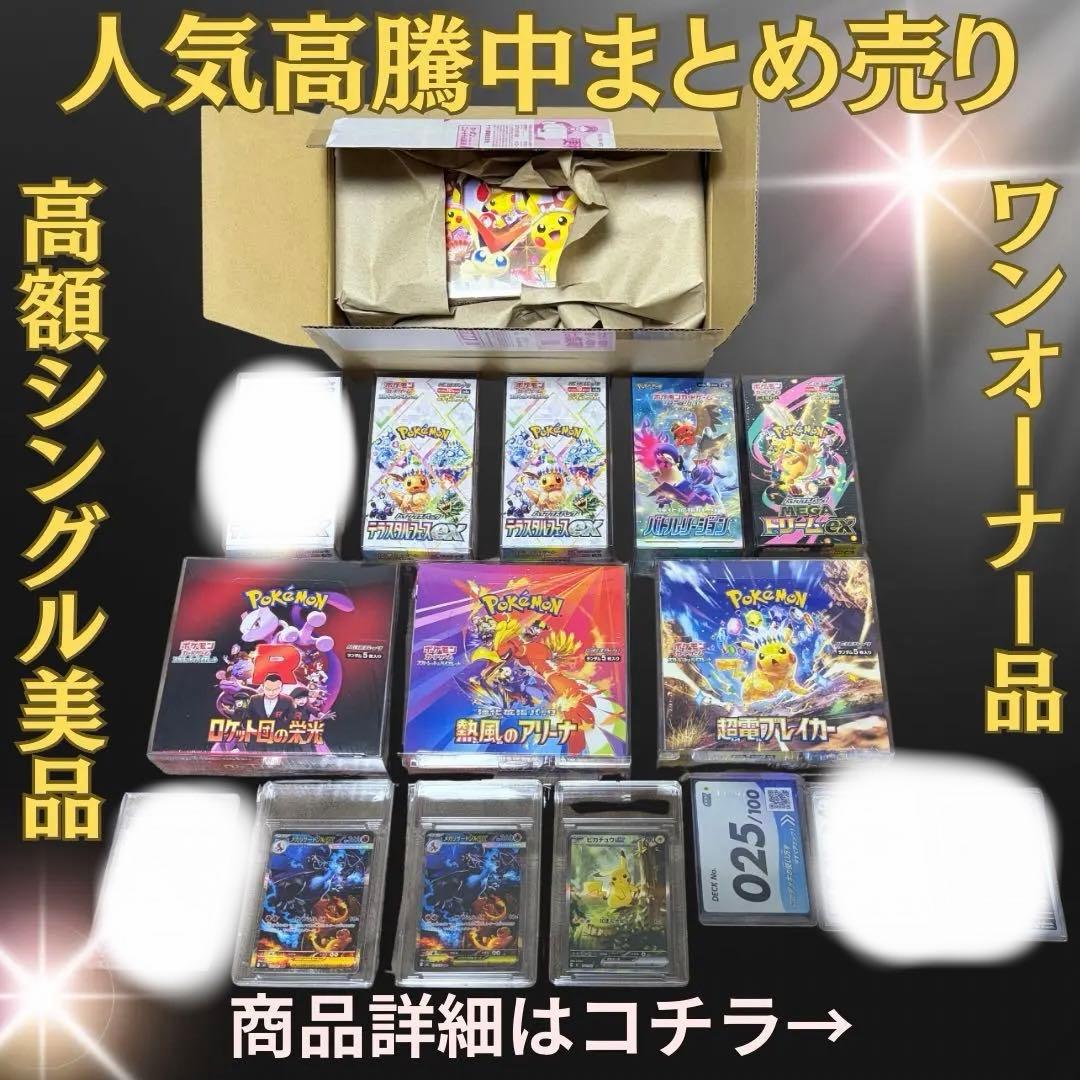 引退まとめ売り　スタデ　美品ピカチュウex メガリザードンex