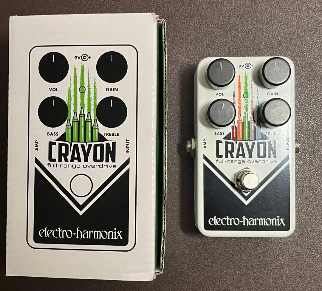 electro-harmonix CRAYON エフェクター　オーバードライブ レビュー】ELECTRO-HARMONIX Crayon｜魅力はクラスAアンプをドライブ
