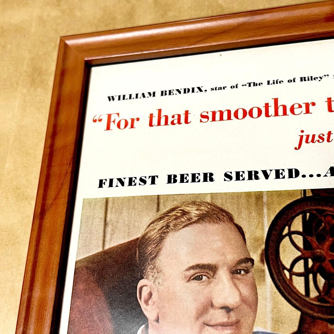 希少品！ Pabst Blue Ribbon パブスト ブルー リボン 茶額縁