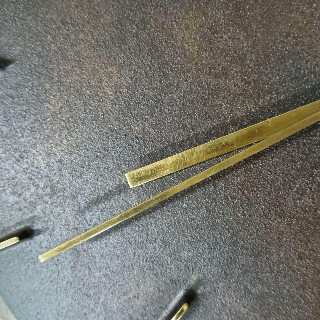 レムノス Lemnos Quaint クエィント 掛け時計 真鍮 斑紋黒染色