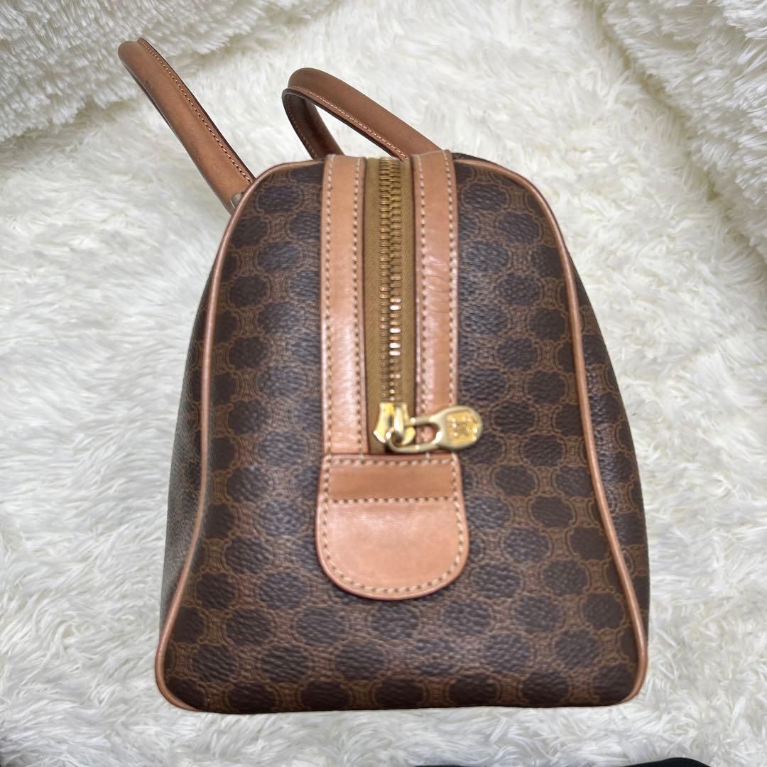 セリーヌ /CELINE/ミニ ボストンバッグ/マカダム柄 /ブラウン/M13