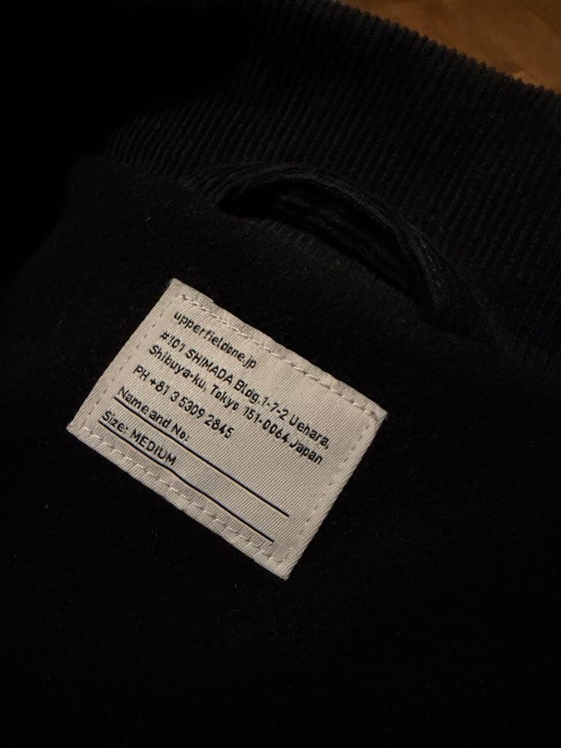 Upper Field One コーデュロイ コーチジャケット BLACK - メルカリ