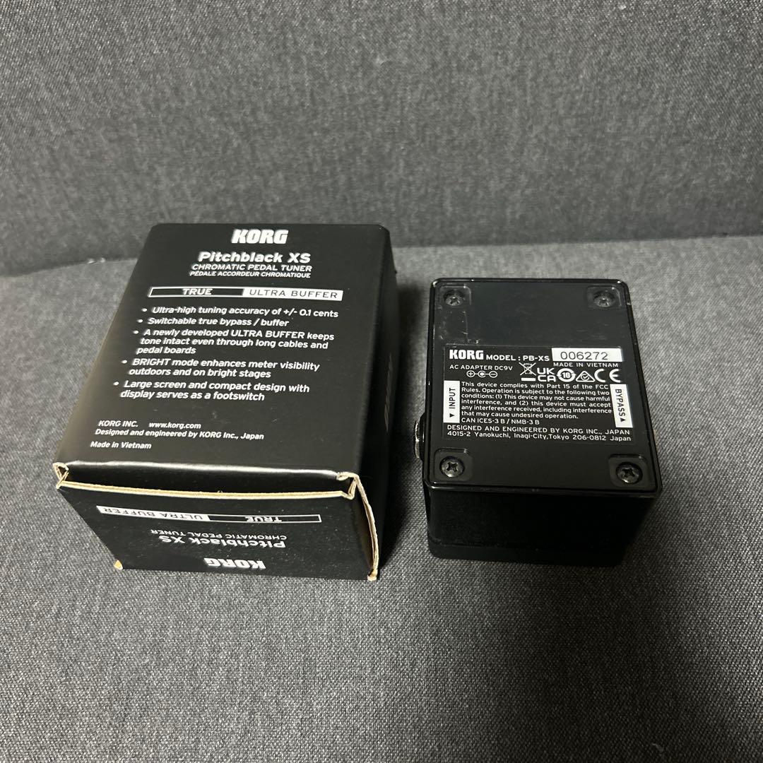 KORG クロマチック ペダル チューナー Pitchblack XS
