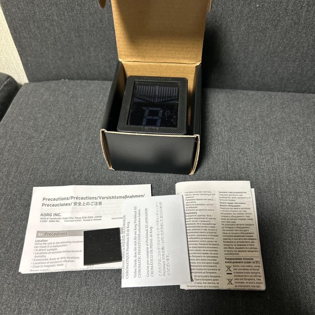 KORG クロマチック ペダル チューナー Pitchblack XS
